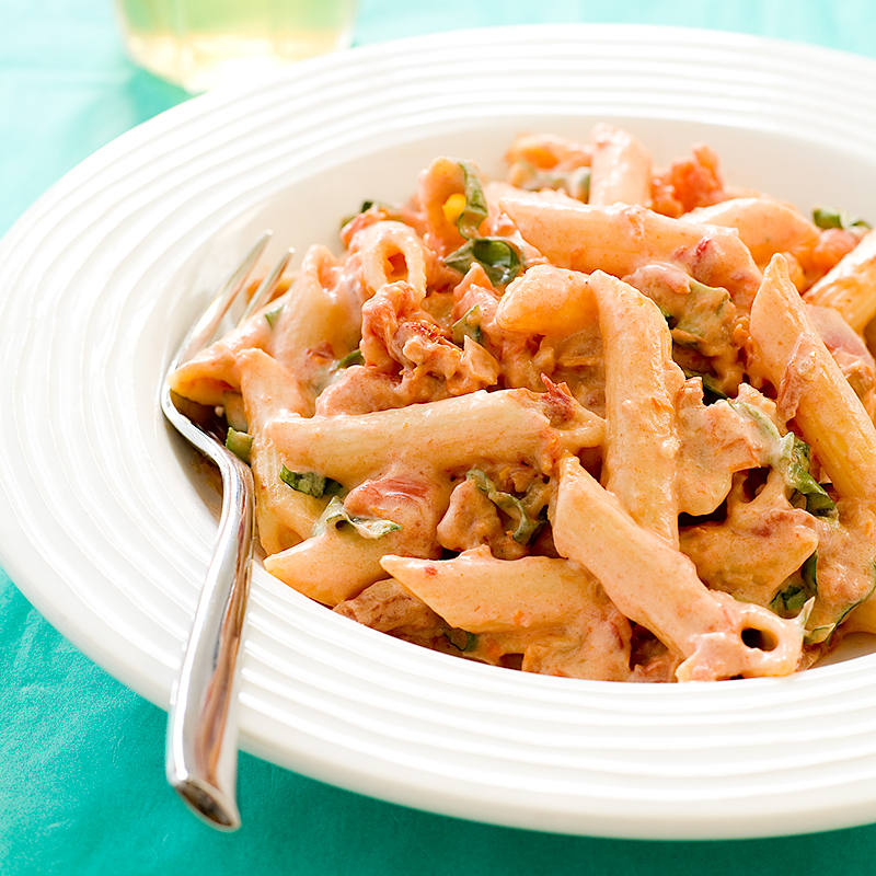 Penne with Sun-Dried Tomato Cream Sauce